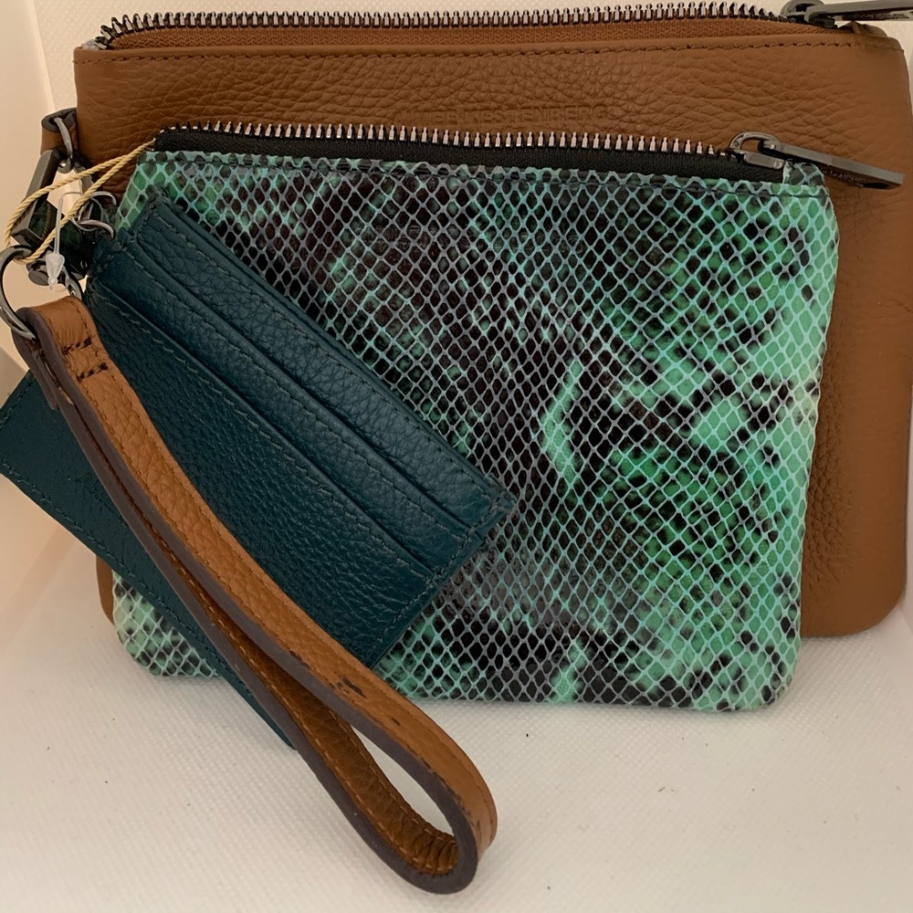 Aimee Kestenberg Havana Leather 3-Pc Wristlet set - Picture 2 of 8